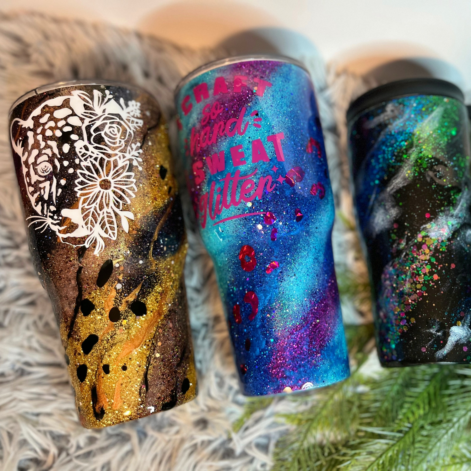 Gorgeous Marble Swirl Tumblers and Gypsy Leopard Style