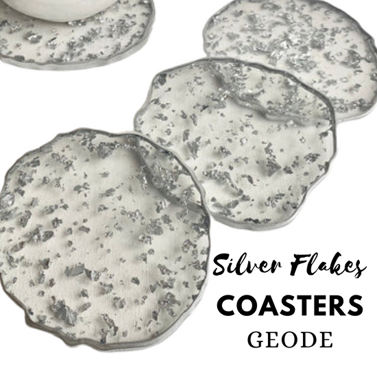 Gold/Silver/Rose Gold Flake Coaster
