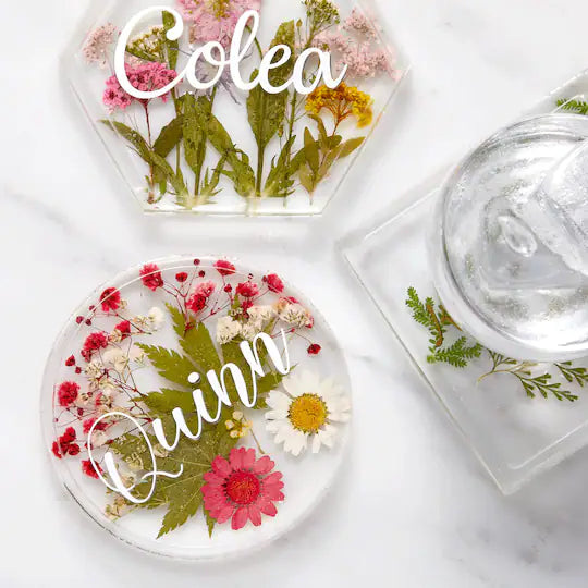 Pressed Flowers  Coaster
